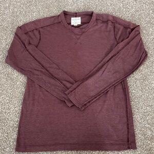 Splendid Maroon Long Sleeve Tee